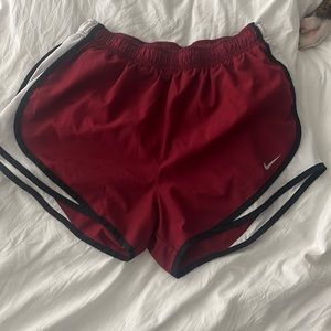 Maroon Nike dry fit shorts